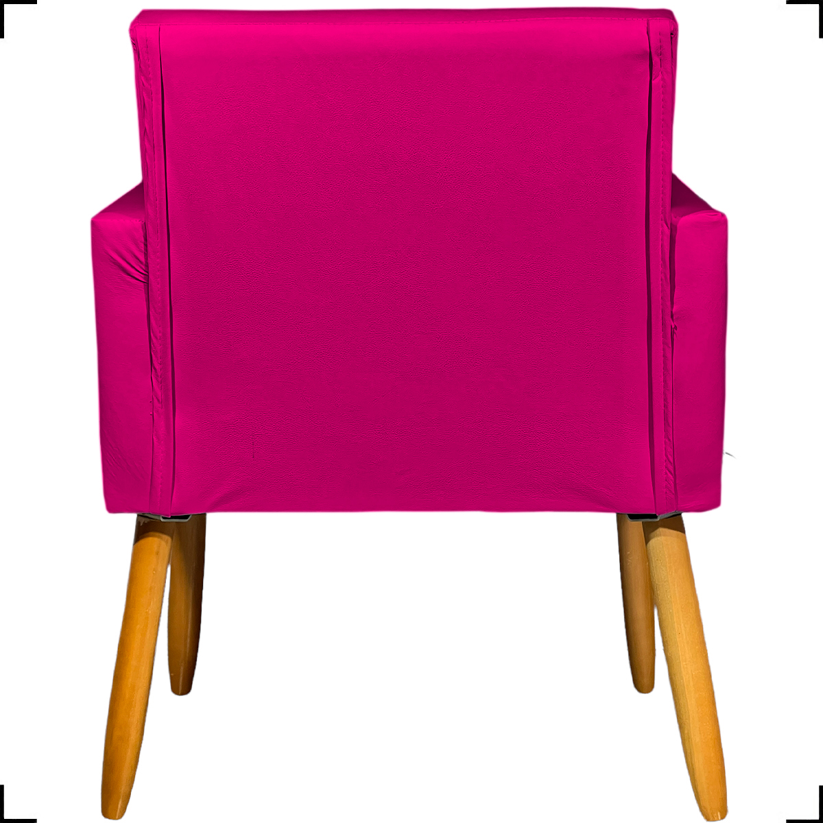 Poltrona Decorativa Para Sala Recepção Consultório Escritório Nina Corino Pink