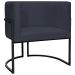 Poltrona Decorativa Para Sala Recepção Manicure Escritório Luna Suede Preto Base de Ferro Preto