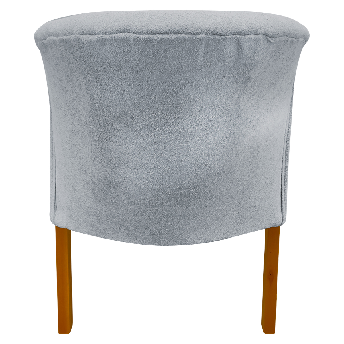 Poltrona Decorativa Para Sala Recepção You Bouclé Premium Cinza Braça Amadeirada