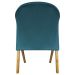 Poltrona Decorativa Para Sala Recepção You Suede Azul Marinho Braça Amadeirada