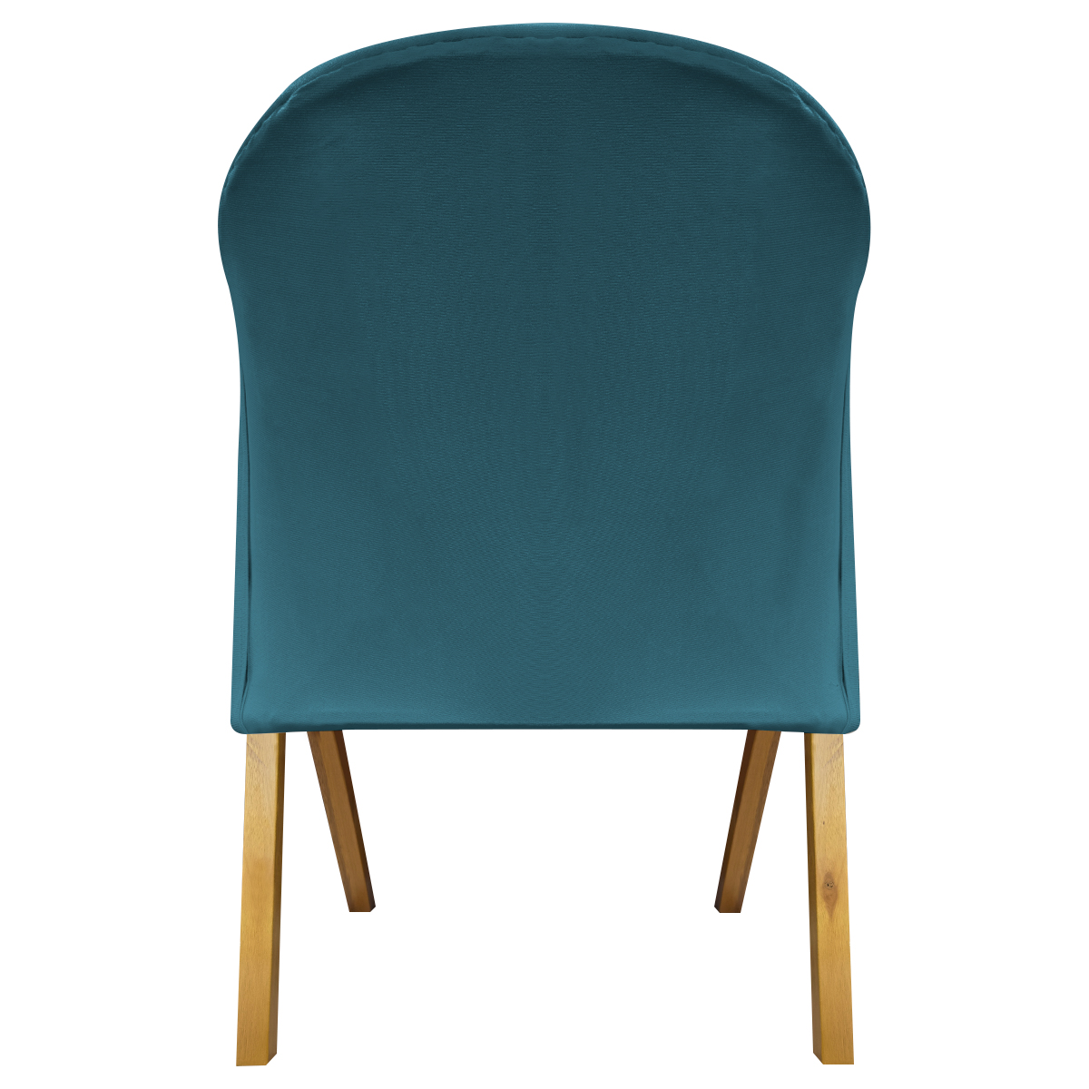 Poltrona Decorativa Para Sala Recepção You Suede Azul Marinho Braça Amadeirada