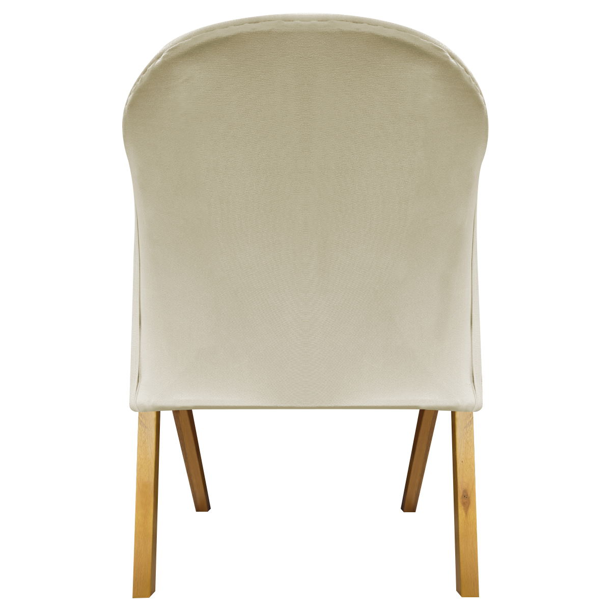 Poltrona Decorativa Para Sala Recepção You Suede Bege Braça Amadeirada