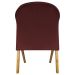 Poltrona Decorativa Para Sala Recepção You Suede Bordô Braça Amadeirada