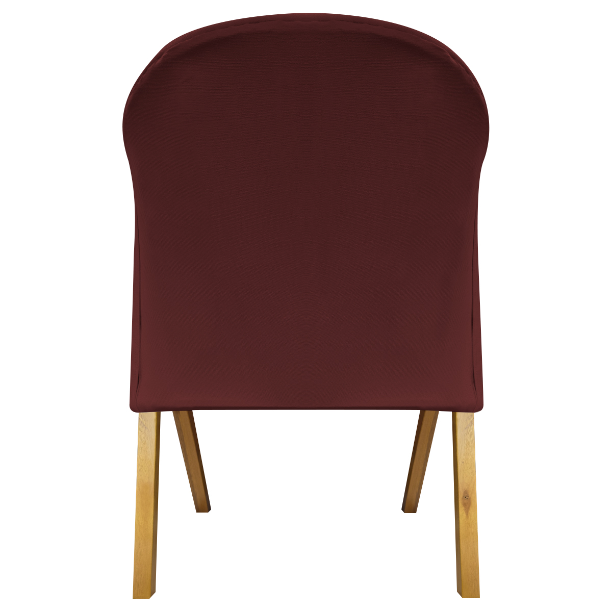 Poltrona Decorativa Para Sala Recepção You Suede Bordô Braça Amadeirada