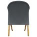 Poltrona Decorativa Para Sala Recepção You Suede Cinza Braça Amadeirada
