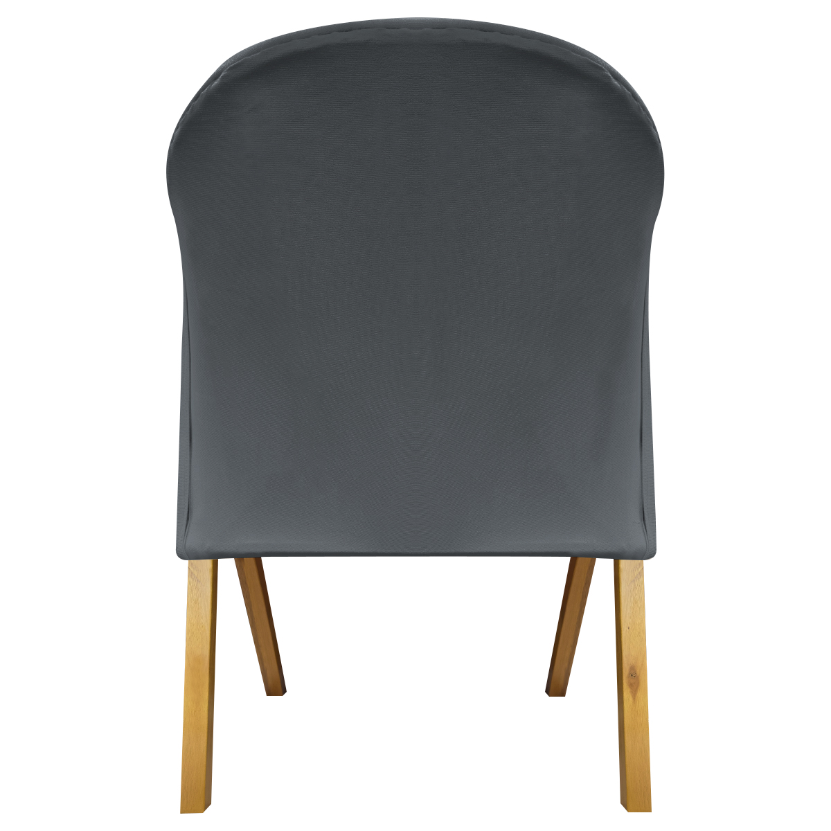 Poltrona Decorativa Para Sala Recepção You Suede Cinza Braça Amadeirada