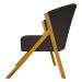 Poltrona Decorativa Para Sala Recepção You Suede Marrom Braça Amadeirada