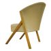 Poltrona Decorativa Para Sala Recepção You Suede Nude Braça Amadeirada