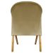Poltrona Decorativa Para Sala Recepção You Suede Nude Braça Amadeirada