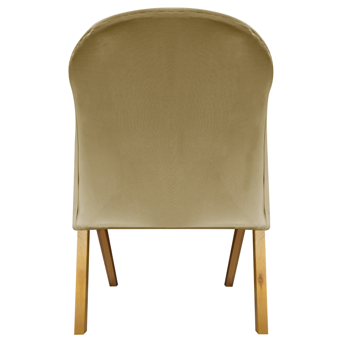 Poltrona Decorativa Para Sala Recepção You Suede Nude Braça Amadeirada