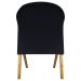 Poltrona Decorativa Para Sala Recepção You Suede Preto Braça Amadeirada
