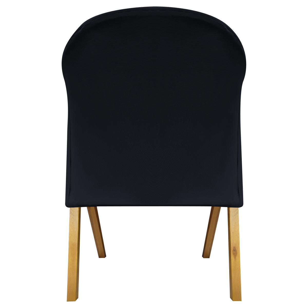 Poltrona Decorativa Para Sala Recepção You Suede Preto Braça Amadeirada
