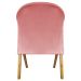 Poltrona Decorativa Para Sala Recepção You Suede Rosê Braça Amadeirada