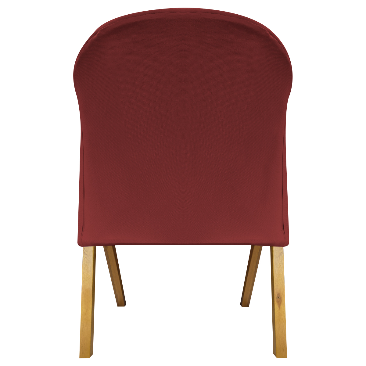 Poltrona Decorativa Para Sala Recepção You Suede Vermelho Braça Amadeirada