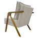 Poltrona Decorativa Shine Reforçada Confortável Bouclé Premium Bege