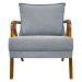 Poltrona Decorativa Shine Reforçada Confortável Bouclé Premium Cinza