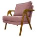 Poltrona Decorativa Shine Reforçada Confortável Bouclé Premium Rose