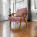 Poltrona Decorativa Shine Reforçada Confortável Bouclé Premium Rose