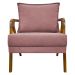 Poltrona Decorativa Shine Reforçada Confortável Bouclé Premium Rose