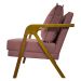 Poltrona Decorativa Shine Reforçada Confortável Bouclé Premium Rose