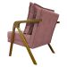 Poltrona Decorativa Shine Reforçada Confortável Bouclé Premium Rose