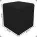 Puff Decorativo Dado Para Sala, Quarto, Escritório, Manicure Corino Preto - Clique E Decore