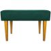 Puff Decorativo Para Sala Charme Suede Verde Pé Castanho - Clique E Decore