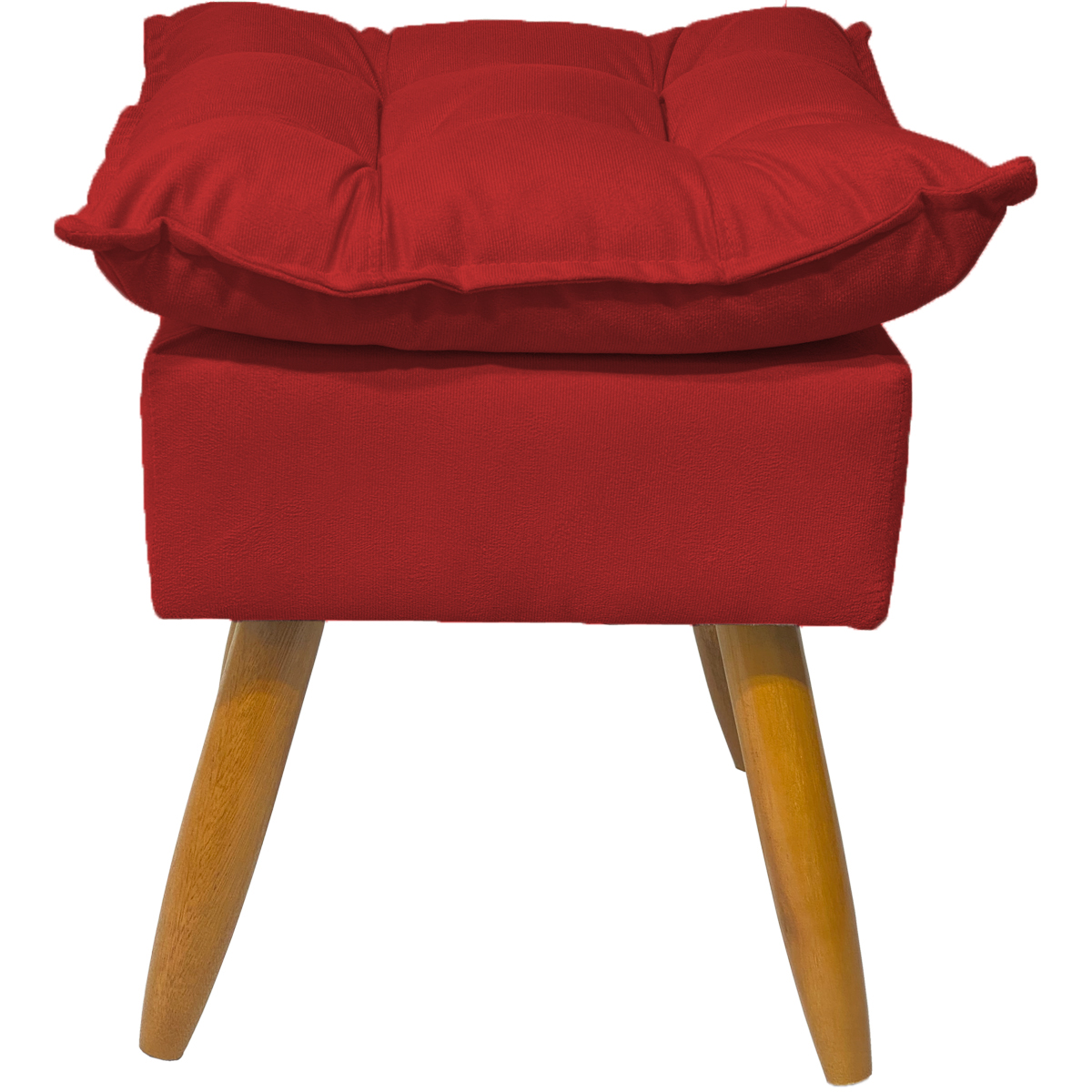 Puff Decorativo Para Sala Quarto Área Gourmet Alice Suede Bordô