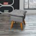 Puff Decorativo Para Sala Quarto Área Gourmet Alice Suede Cinza