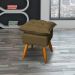 Puff Decorativo Para Sala Quarto Área Gourmet Alice Suede Marrom