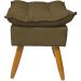 Puff Decorativo Para Sala Quarto Área Gourmet Alice Suede Marrom