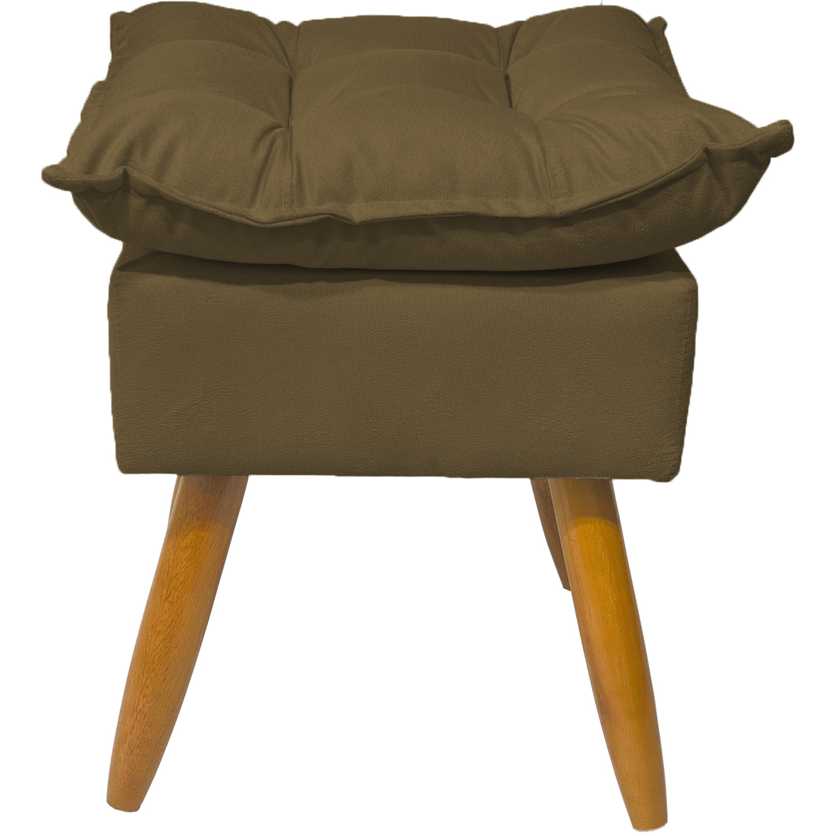 Puff Decorativo Para Sala Quarto Área Gourmet Alice Suede Marrom