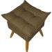 Puff Decorativo Para Sala Quarto Área Gourmet Alice Suede Marrom