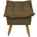 Puff Decorativo Para Sala Quarto Área Gourmet Alice Suede Marrom
