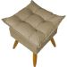 Puff Decorativo Para Sala Quarto Área Gourmet Alice Suede Nude