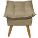 Puff Decorativo Para Sala Quarto Área Gourmet Alice Suede Nude