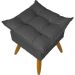 Puff Decorativo Para Sala Quarto Área Gourmet Alice Suede Preto