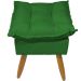 Puff Decorativo Para Sala Quarto Área Gourmet Alice Suede Verde