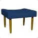 Puff Decorativo Para Sala Recepção Quarto Penteadeira Requinte Suede Azul Marinho