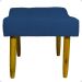 Puff Decorativo Para Sala Recepção Quarto Penteadeira Requinte Suede Azul Marinho