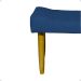 Puff Decorativo Para Sala Recepção Quarto Penteadeira Requinte Suede Azul Marinho