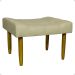 Puff Decorativo Para Sala Recepção Quarto Penteadeira Requinte Suede Bege