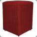 Puff Decorativo Para Sala, Recepção, Manicure Dado Suede Bordo - Clique E Decore