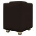 Puff Decorativo Quadrado Para Sala Penteadeira Urban Tecido Corino Marrom e Bege