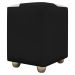 Puff Decorativo Quadrado Para Sala Penteadeira Urban Tecido Corino Preto e Bege
