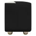 Puff Decorativo Quadrado Para Sala Penteadeira Urban Tecido Corino Preto e Bege
