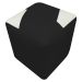 Puff Decorativo Quadrado Para Sala Penteadeira Urban Tecido Corino Preto e Bege