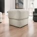 Puff Decorativo Quadrado Para Sala Quarto Penteadeira Aloy Bege