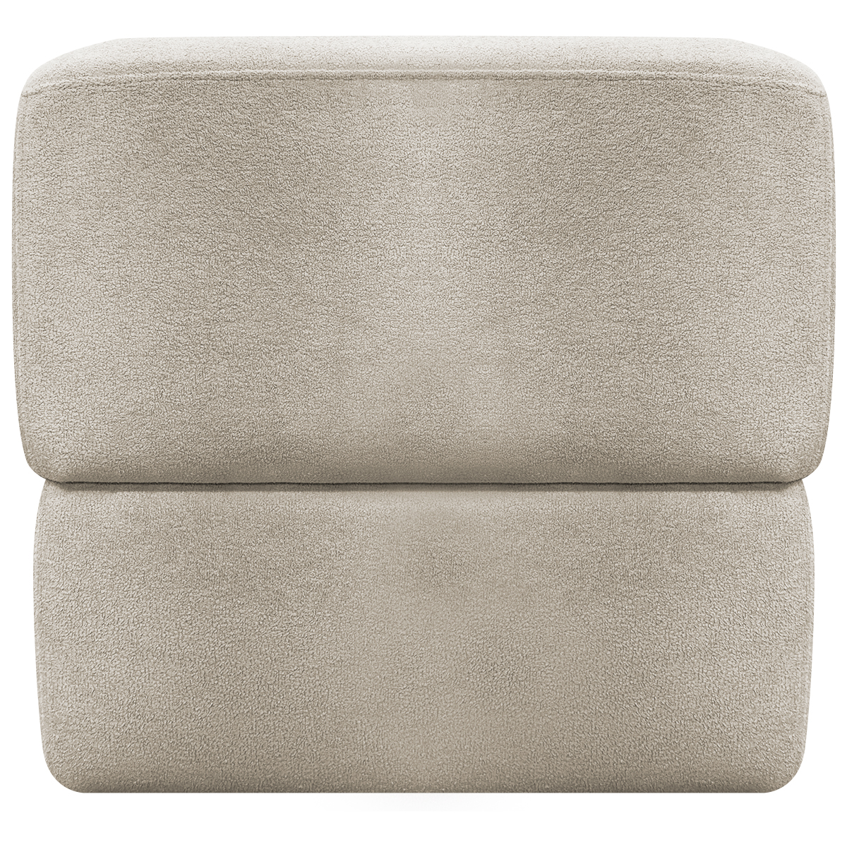 Puff Decorativo Quadrado Para Sala Quarto Penteadeira Aloy Bege