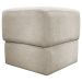 Puff Decorativo Quadrado Para Sala Quarto Penteadeira Aloy Bege